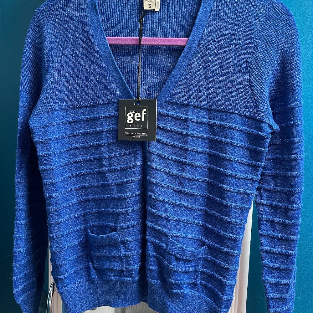NEW - Sparkling blue GEF cardigan